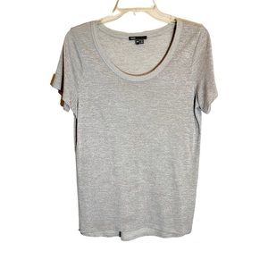 Vince Light Heather Gray Soft Knit Semi-Sheet Top Size XS Women’s